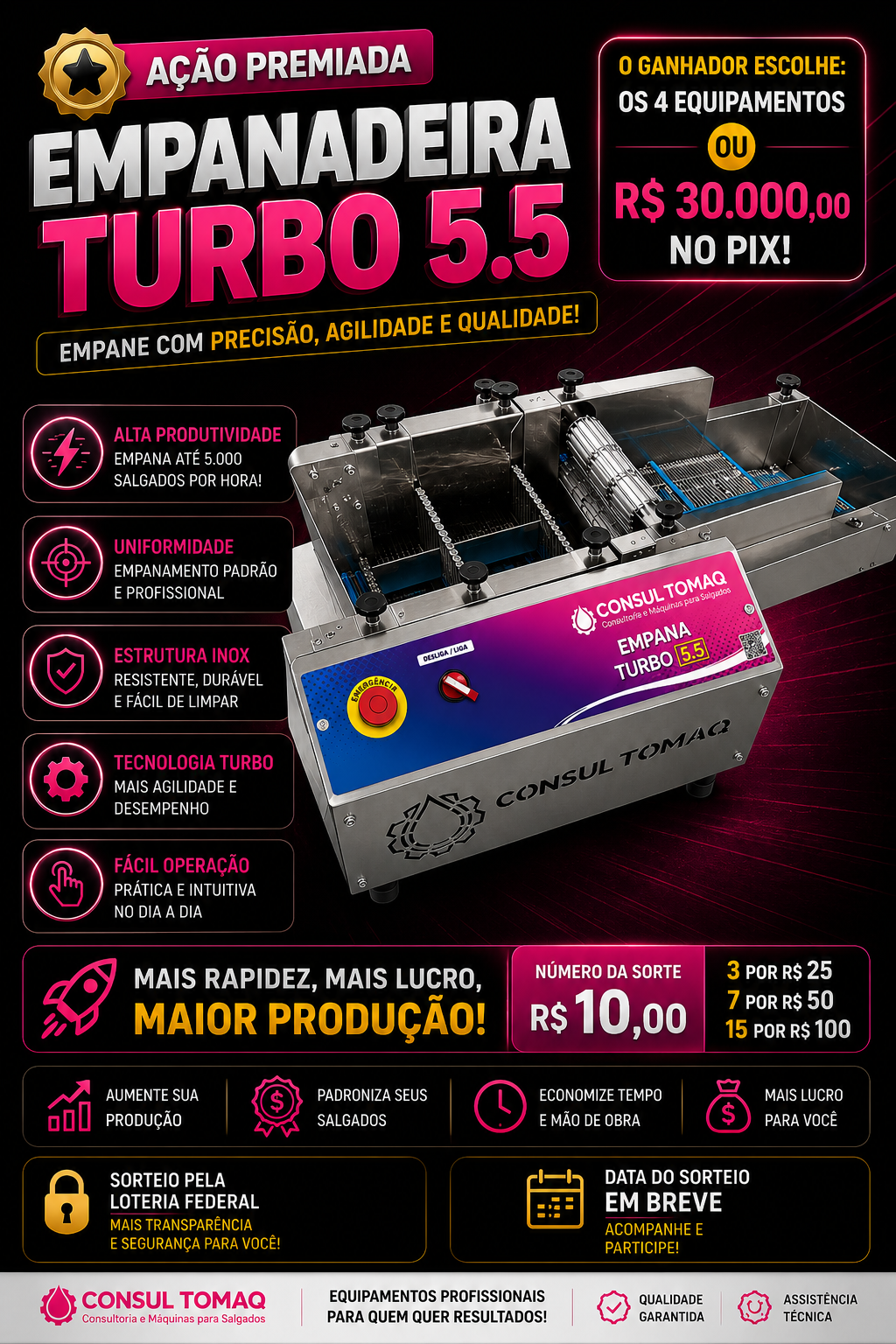 🚀 A INCRÍVEL FÁBRICA DE SALGADOS 🔥 GANHE UM NEGÓCIO COMPLETO OU R$ 30 MIL NO PIX!