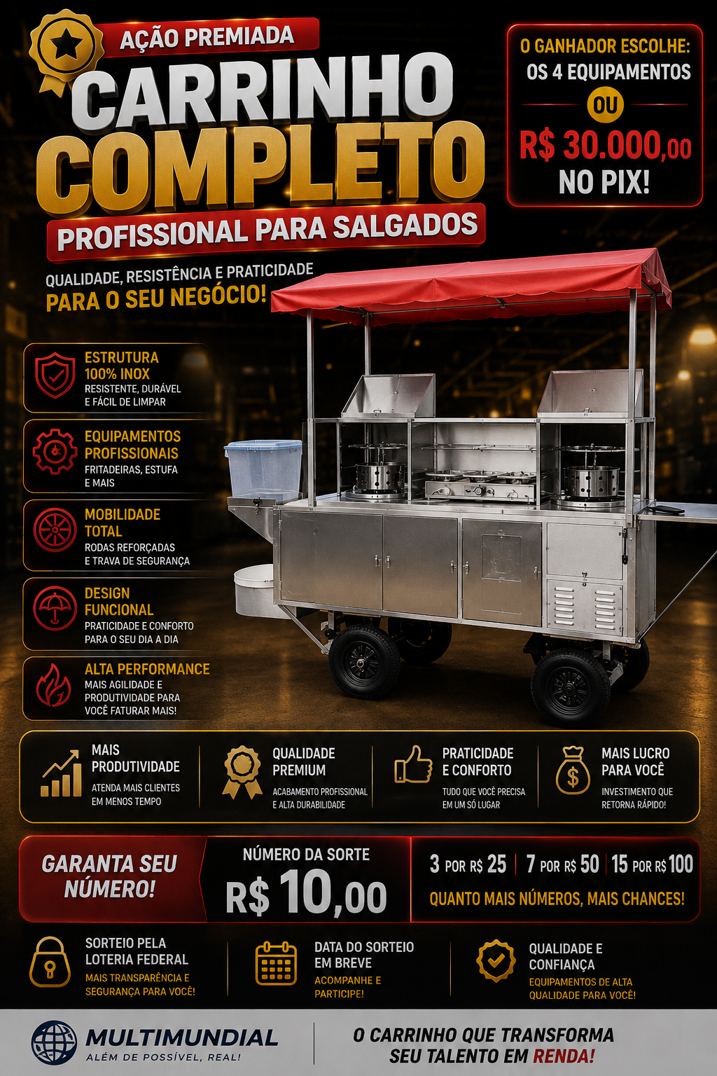 🚀 A INCRÍVEL FÁBRICA DE SALGADOS 🔥 GANHE UM NEGÓCIO COMPLETO OU R$ 30 MIL NO PIX!