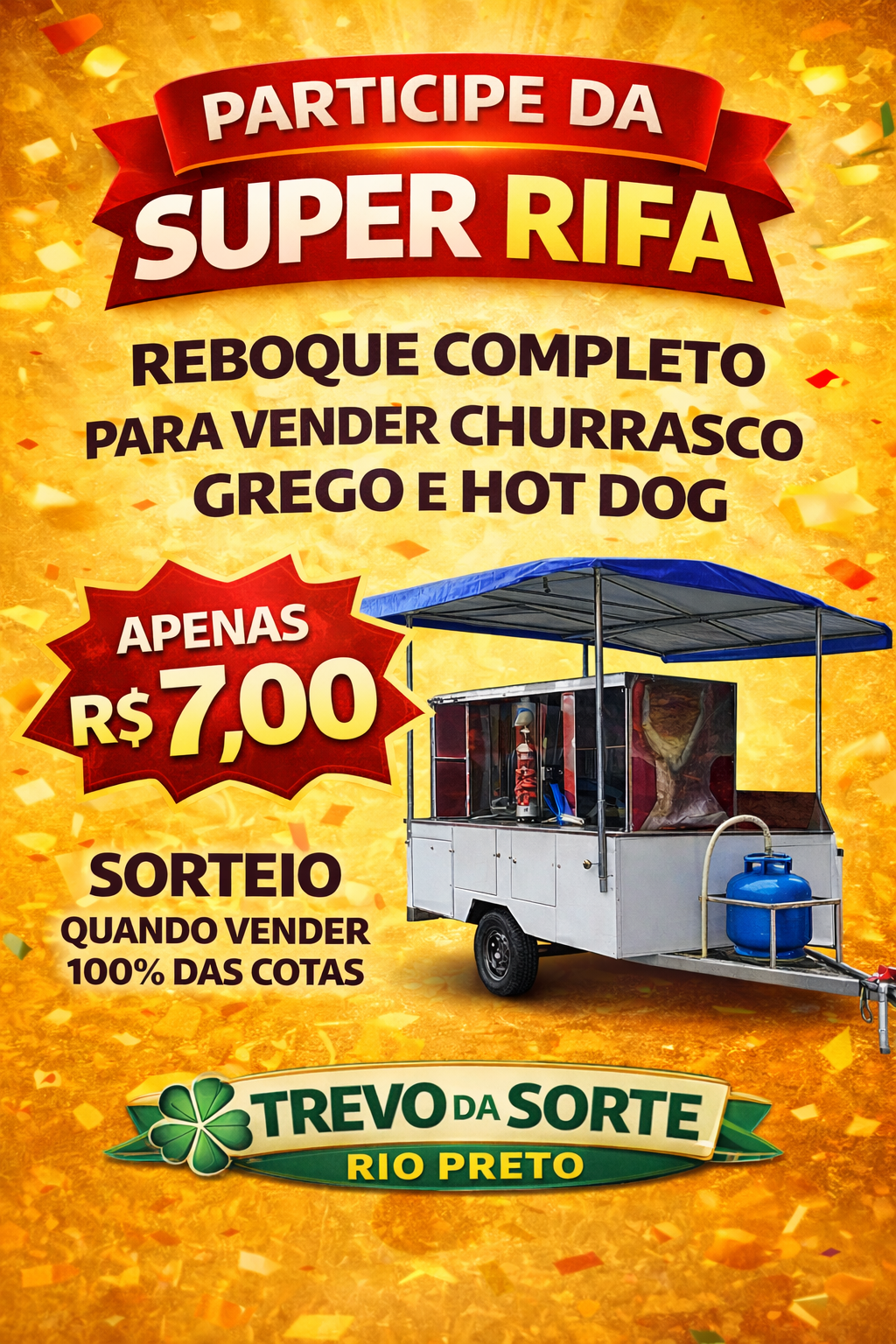  REBOQUE PARA A VENDA DE CHURRASCO GREGO E HOT DOGS  OU R$ 15.000 NO PIX!!!
